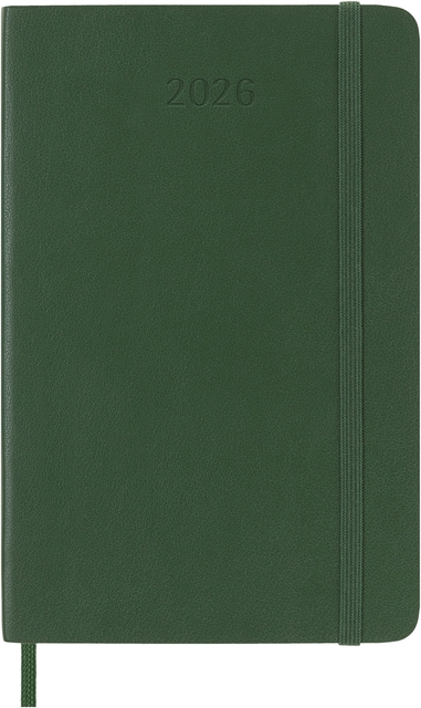 Agenda 2026 Moleskine 12M Planner Weekly 7dagen/1pagina pocket sc myrtle green