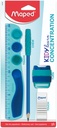 Tekenset Maped Kidy Learn Concentration blauw 4-delig