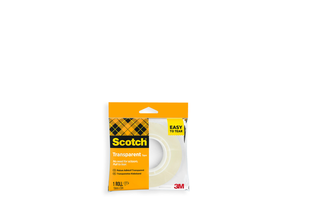 Ruban adhésif Scotch 508 19mmx33m transparent 1 rouleau