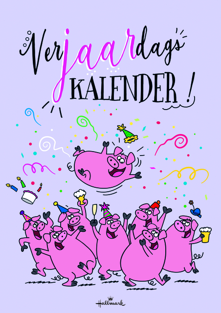 Verjaardagskalender kort Leo Immerzeel 21x30cm