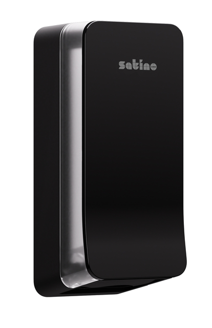 Toiletpapierdispenser Satino BT1 Hyginity gevouwen zwart 333425