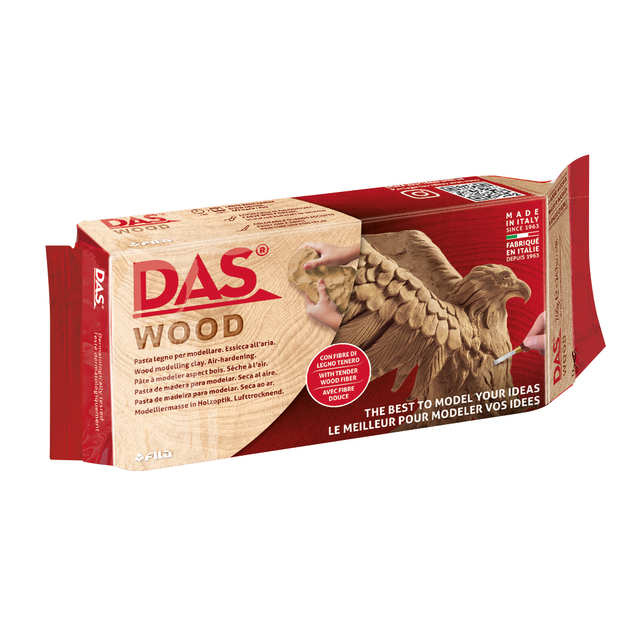 Pâte à modeler DAS auto-durcissante bois 500g