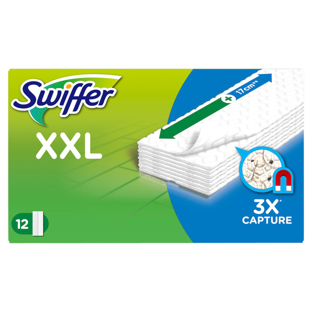 Vloerwisdoekjes Swiffer navulling XXL droge doekjes 12 stuks