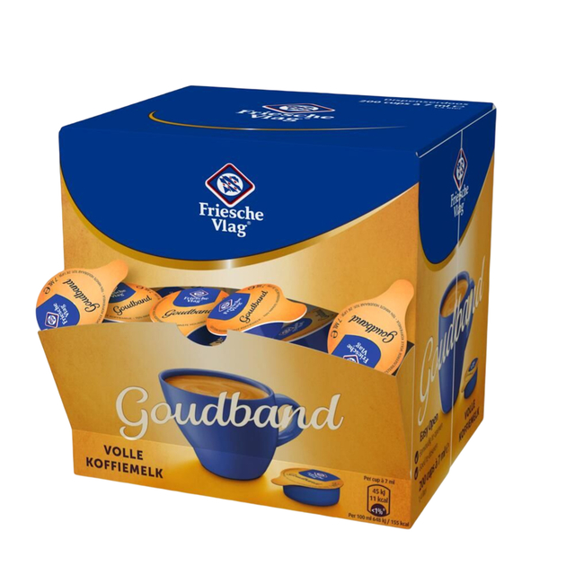 Koffiemelk Friesche Vlag goudband 7 ml 200 cups