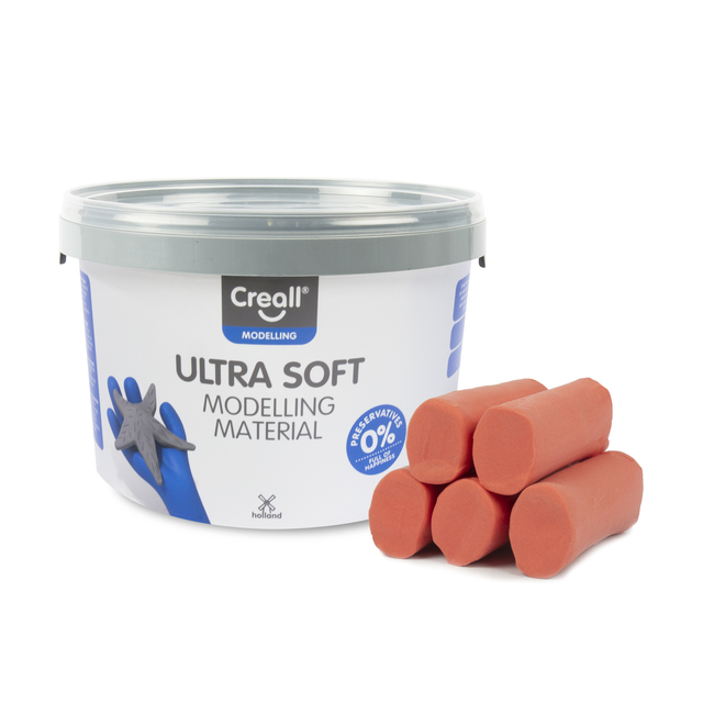 Pâte à modeler Creall Play-it Ultra Soft rouge 1100g