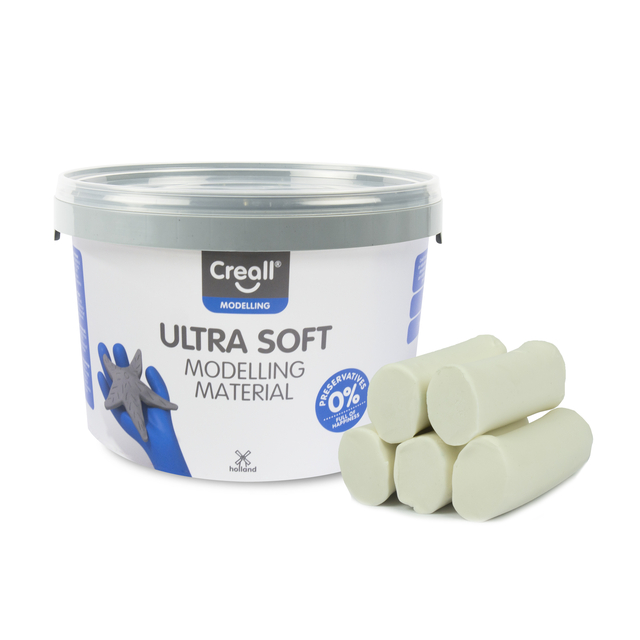 Pâte à modeler Creall Play-it Ultra Soft blanc 1100g