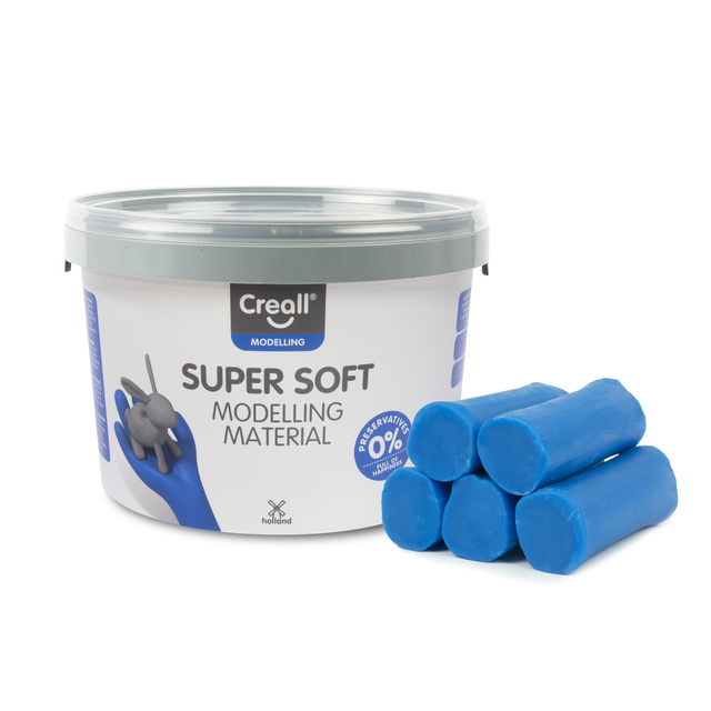 Pâte à modeler Creall Super Soft bleu 1750g