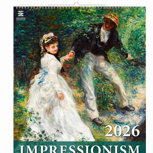 Calendrier 2026 Helma 365 arts impressionnistes 520x450mm