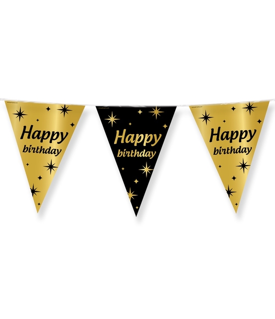 Drapeaux Classy Party Flags foil "Happy Birthday"