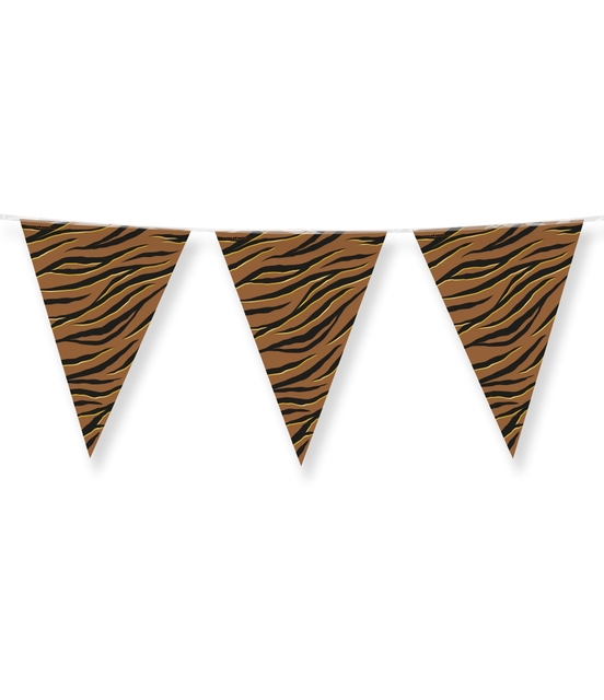 Drapeaux Party Flag Foil Tiger Safari