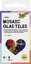 Mosaïque en verre Folia 10x10mm Basic assorti