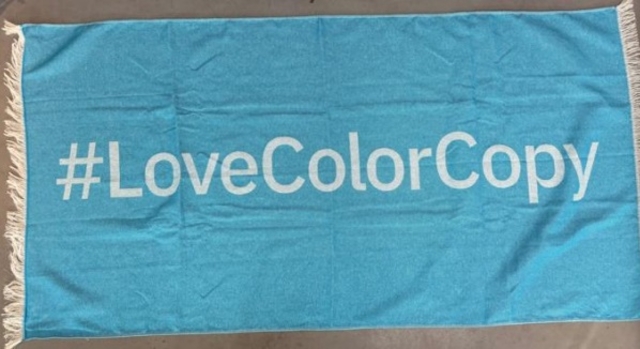 Hamam handdoek Color Copy blauw