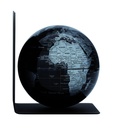 Boekensteun Troika met magnetische globe 13cm zwart-zilver