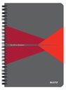 Cahier Leitz Office A5 ligné 180 pages 80g gris rouge