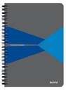 Notitieboek Leitz Office A5 lijn 180 pagina's 80gr grijs blauw