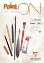 Bloc à dessin Clairefontaine Paint On A4 40 feuilles 250g