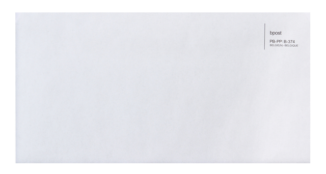 Envelop US PP-374 zonder venster wit ING ds/1000