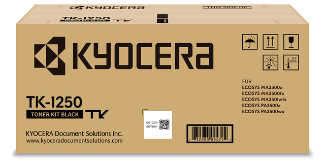 Toner Kyocera TK-1250 Zwart