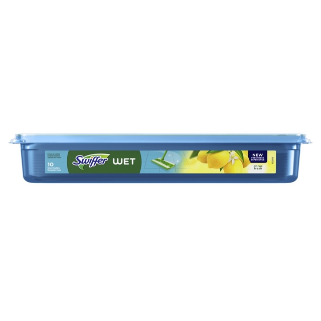 Lingette sol imprégnée Swiffer Wet Citrus 10 pièces