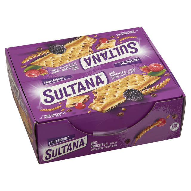 Biscuit aux fruits Sultana fruit des bois pack de 3