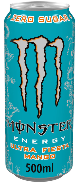 Boisson énergétique Monster Ultra Fiesta Mango sans sucre canette 500ml