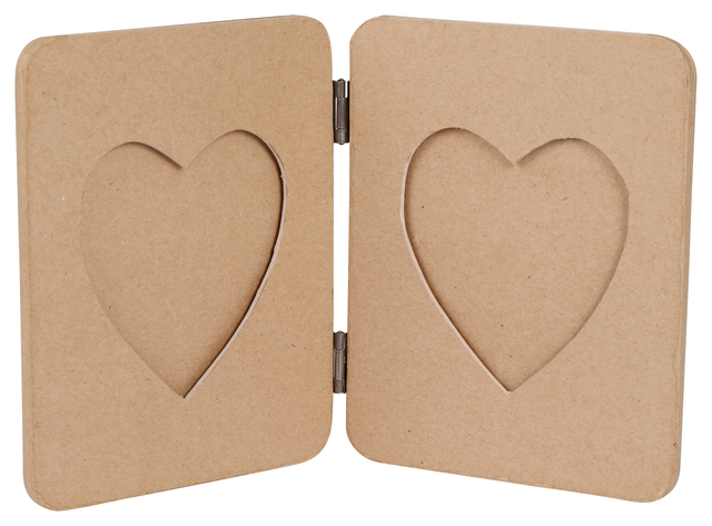 Objet à décorer Décopatch album cadre photo avec coeurs 14x1,5x48cm