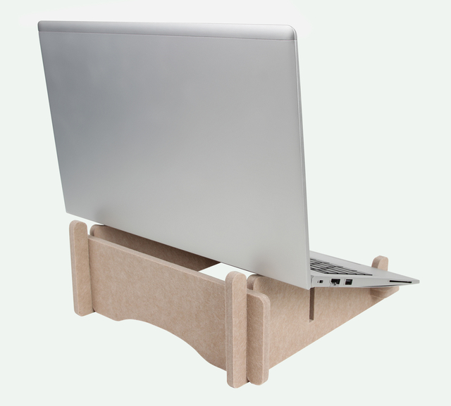 Support ordinateur portable Quantore feutre recyclé sable