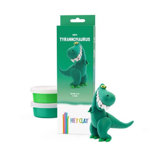 Pâte à modeler Hey Clay Dinos set 3 pièces