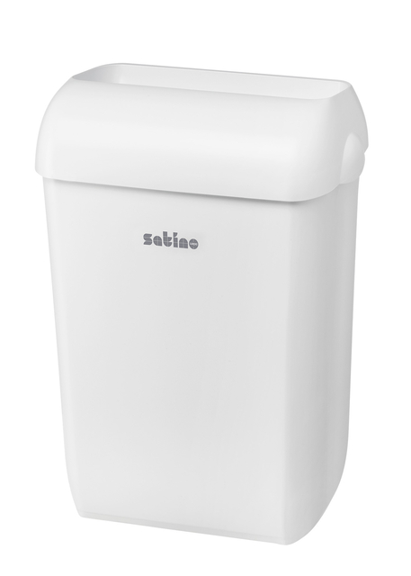 Poubelle Satino ouverte 43 litres blanc 332570
