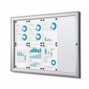 Vitrinebord Quantore luxe 8x A4 B1 gecertificeerd zilver