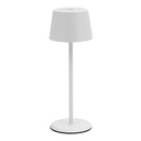 Lampe de table Securit MonteCarlo LED rechargeable dimmable blanc