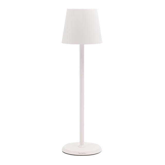 Lampe de table Securit Feline LED rechargeable dimmable blanc