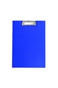 Porte-bloc à rabat MAUL A4 portrait PVC avec boucle stylo bleu