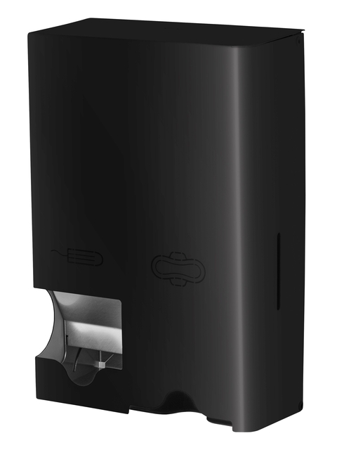 Distributeur produits hygiène féminine MediQo-line petit inox noir