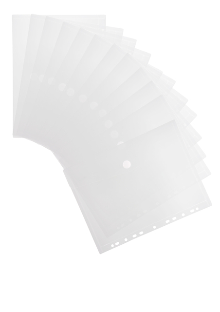 Pochette enveloppe Djois Color Collection A4 paysage perforée transparent