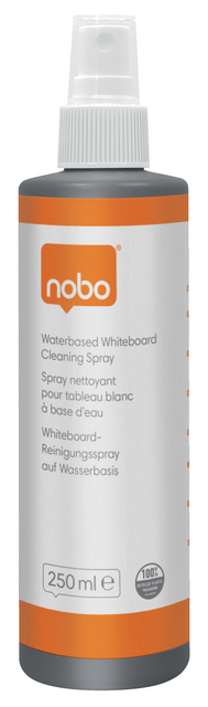 Spray nettoyant tableau blanc Nobo à base d'eau 250ml