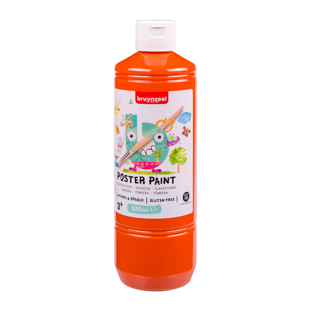 Gouache Bruynzeel flacon 500ml orange