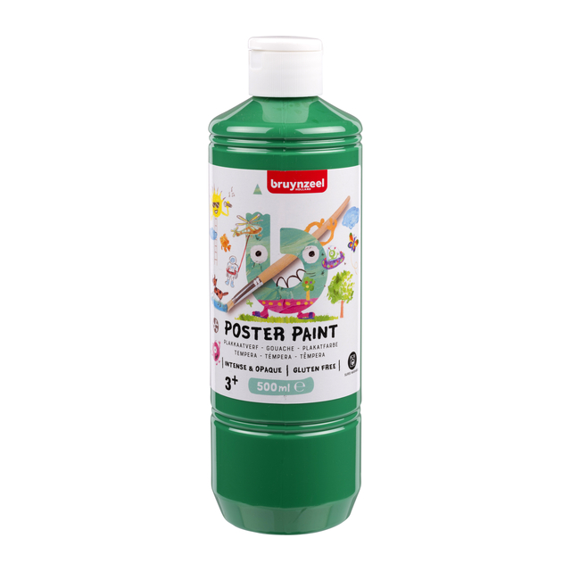 Gouache Bruynzeel flacon 500ml vert