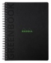 Notitieboek Rhodia Greenbook recycled A4+ lijn 160 pagina's 90gr hc