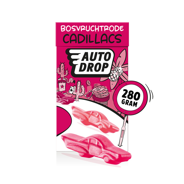 Autodrop Cadillacs rouge paquet 280g