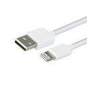 Kabel Green Mouse USB-A to Lightning data Woven 1m