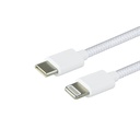 Kabel Green Mouse USB-C to Lightning data Woven 2m