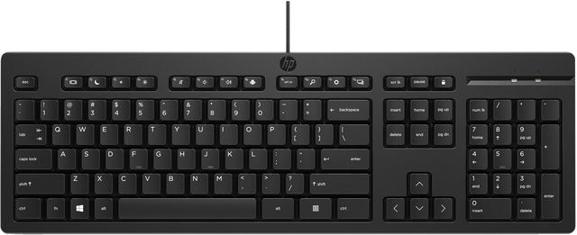 Clavier HP 125 USB filaire qwerty