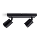 Plafondspot Integral Siena 2 spot IP20 GU10 zwart