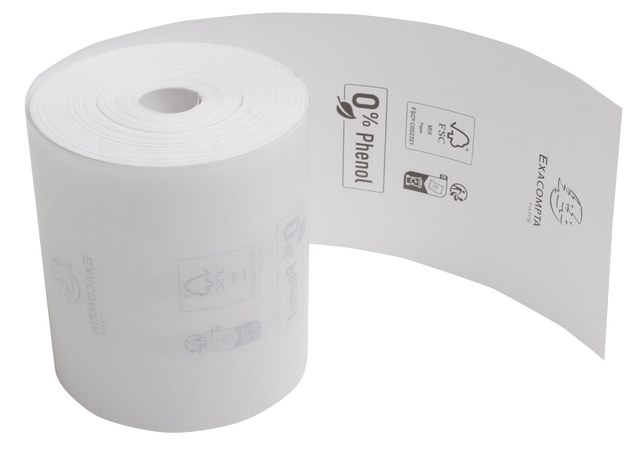 Telrol Exacompta 80mmx76m kern Ø12mm thermisch fenolvrij