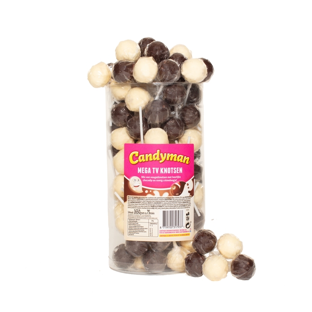 Lolly Candyman mega tv knotsen 75 stuks