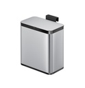 Afvalbak EKO Puro klein 7 liter zilver