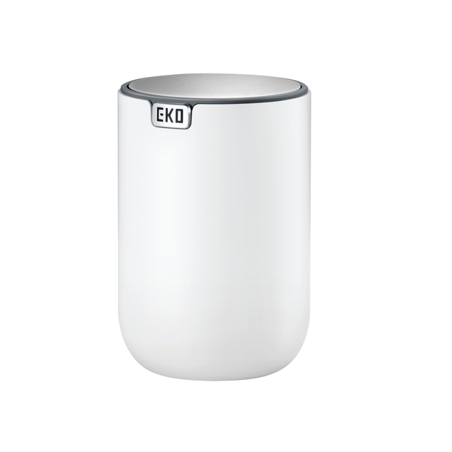 Poubelle de table EKO Fandy 2 avec couvercle basculant 1,5L blanc