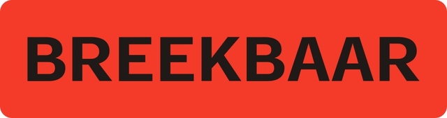 Waarschuwingsetiket IEZZY breekbaar 75mmx20mm 500 stuks