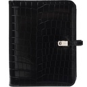 Organiseur Kalpa A5 Agenda 2025-2026 7 jours/2 pages croco noir